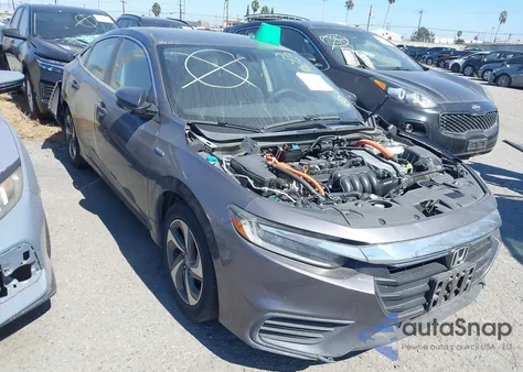 2019 Honda Insight Ex z USA, uszkodzony, nr VIN 19XZE4F58KE008554